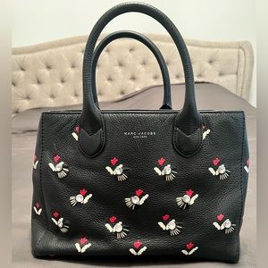 Marc Jacobs Tulip Crystal Embellished Leather Bag